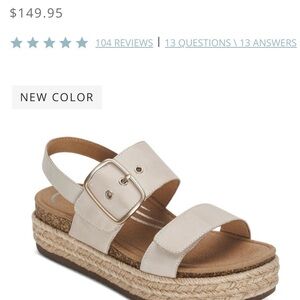 Aetrex Vania arch support platform sandals- brand new without box, never worn!